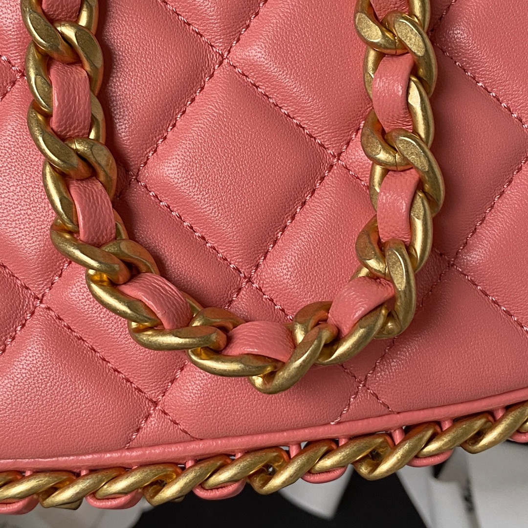 Large Lambskin Hobo Bag AS4368 Pink